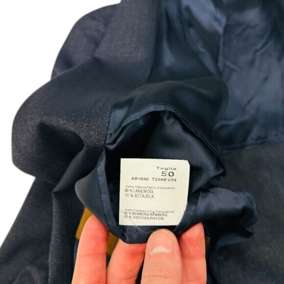 Tombolini Concept 2 Piece Suit Mens Size 50 Gray Wool Single Breasted 3 Button - Picture 8 of 16